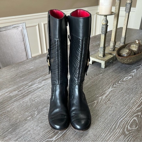 Burberry quilted riding boots size 6 - Picture 6 of 14